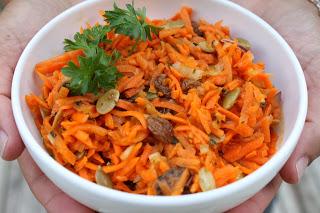 Carrot Ginger Salad (Gluten, Dairy and Refined Sugar Free)