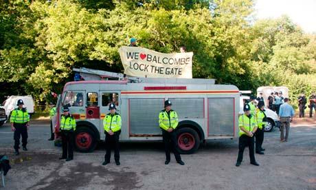 Frack Off protesters at Balcombe