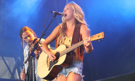 The Stone Sparrows: Meghan at Boots and Hearts 2013 [credit: Trish Cassling]
