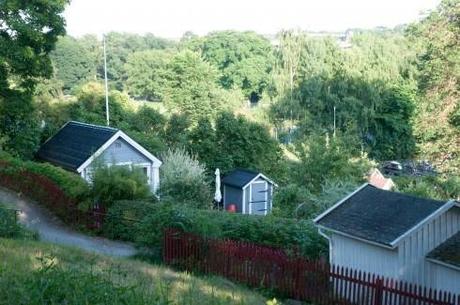 House and shed on a Stockholm allotment