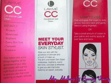 Lakme Complexion Care Cream Price+Makeup For Office Wear+ Makeup Products
