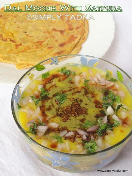 Dal Moong With Satpura- Sindhi Cuisine