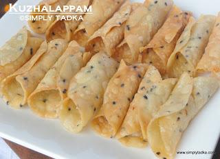 Kuzhalappam/ Rice Flour Cannoli- Kerala's Snack