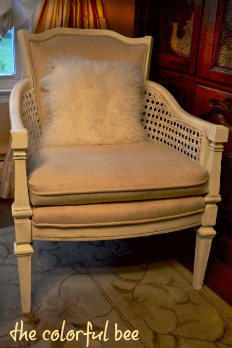 chair refinishing with Annie Slaon Chalk Paint and Miss Mustard Seed waxes