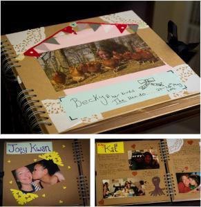 diy personalised craft gift book scrapbook for the bride at hen party
