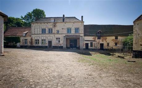 Battle scars: top, the gardener’s house and stables at Hougoumont Farm