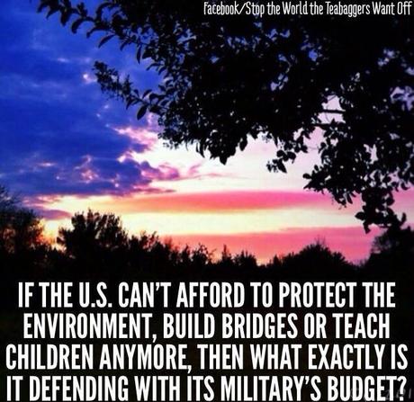 Three quarters of one trillion dollars, at least, for wea...