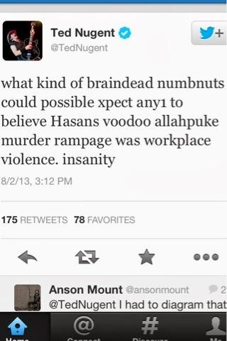 Ted Nugent Is An Idiot