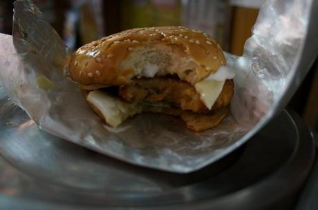 Indian Burger from a street food vendor