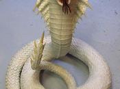 Paper Mache Naga- Dragon Queen Snakes-finished Sculpting
