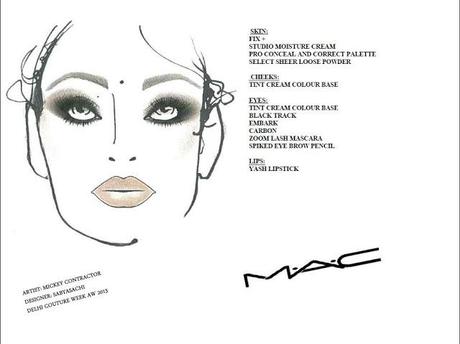 M.A.C Cosmetics At Delhi Couture week 2013 - Day 1 - Sabyasachi