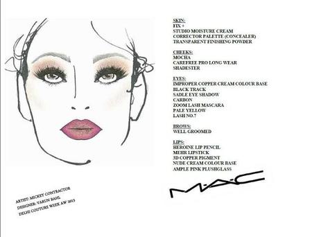 M.A.C Cosmetics At Delhi Couture week 2013 - Day 3 - Varun Bahl