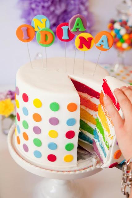 A Gorgeous Rainbow Lollipop Party by Jo Studio