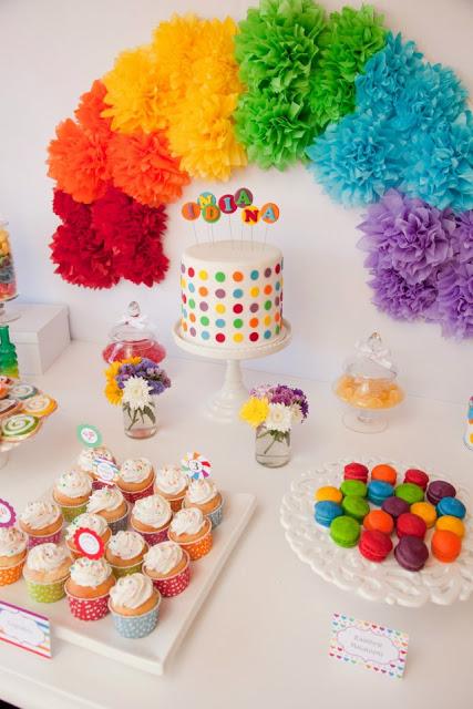 A Gorgeous Rainbow Lollipop Party by Jo Studio