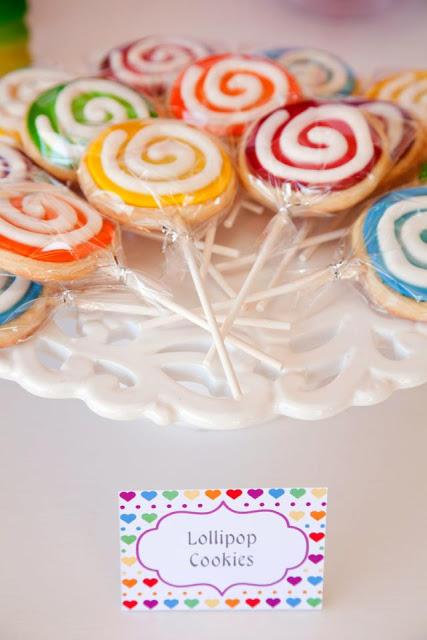 A Gorgeous Rainbow Lollipop Party by Jo Studio