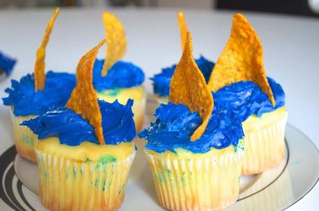 shark week cupcakes