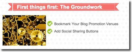 promote blog groundwork