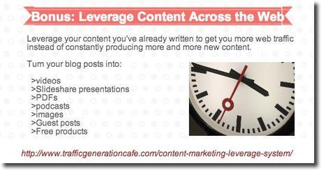 promote blog leverage content