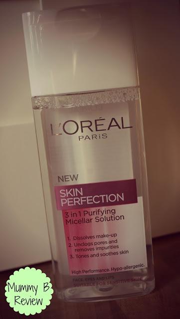 L'Oreal Skin Perfection 3 in 1 Purifying Micellar Solution - Review