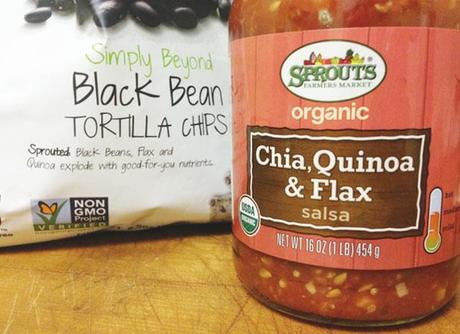 chia quinoa and flax seed salsa
