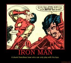 Iron Man drunk