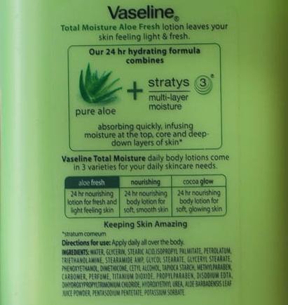 Quick Review: Vaseline Total Moisture Aloe Fresh