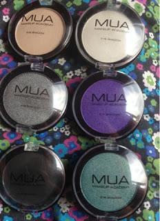 Guest Post #3 || MUA Eyeshadows Review
