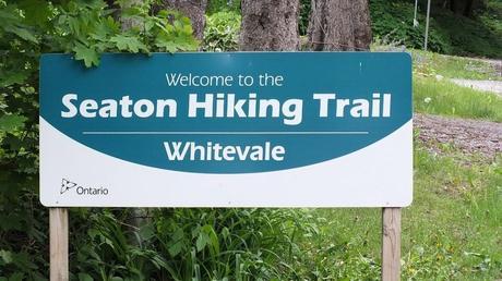 seaton hiking trail sign - whitevale - ontario