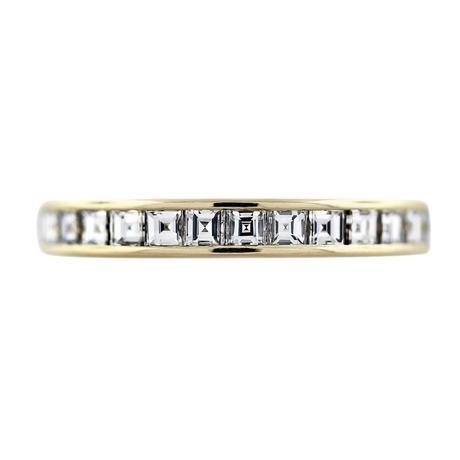 Cartier 18K Yellow Gold Asscher Cut Diamond Wedding Band