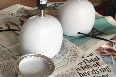 DIY Pastel Bedside Lamps