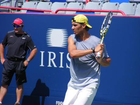 Photos: Nadal Practicing at Rogers Cup 2013