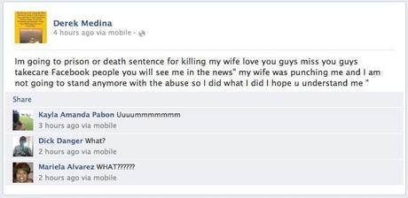 Confessed Killer Posts Dead Wife's Picture On Facebook