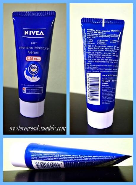 Nivea - Body Intensive Moisture Serum (lotion) Sample and Review