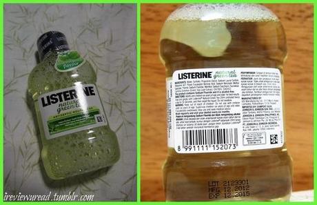 Listerine Green Tea sample and review