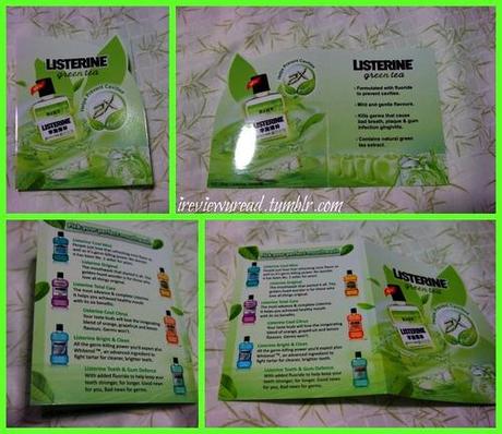 Listerine Green Tea sample and review