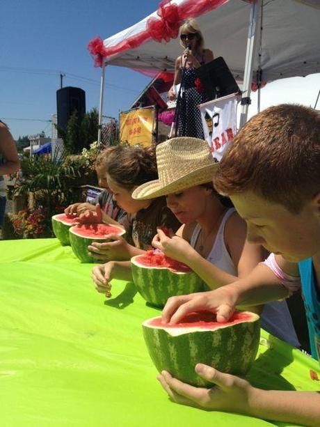 watermelon eating competition