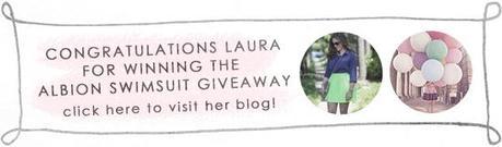 Weekend post footers giveaway winner laura Weekend