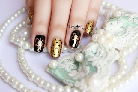 Featured in Cosmopolitan India Gold Glam NOTD tutorial