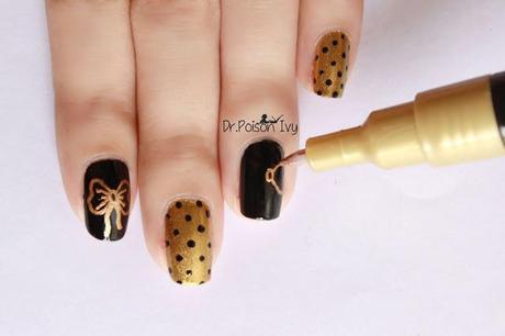 Featured in Cosmopolitan India Gold Glam NOTD tutorial