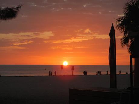 Orange West Coast Florida Sunset
