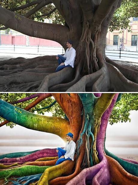 Before-After - Just Dreaming - Artwork by Ben Heine Before-After - Just Dreaming - Artwork by Ben Heine