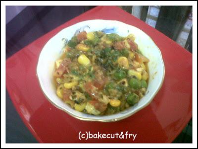 Jhatpat corn-paneer sabzi with my twist :)