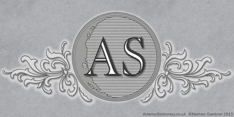 New logo for Artemis Stationery featuring real moon