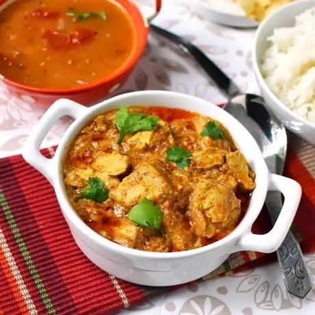 Vegan Andhra Kodi Kura (Vegan Chicken Curry)