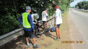 Top Tips When Cycling In Malaysia Punctures are common when riding long distances and the rough roads wear out the tyres. Consider using special touring tyres if possible