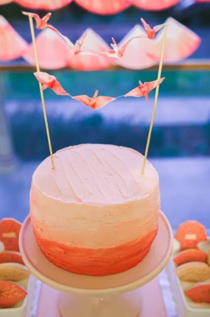 An Ombre Japanese Themed party by Sugar Coated Mama