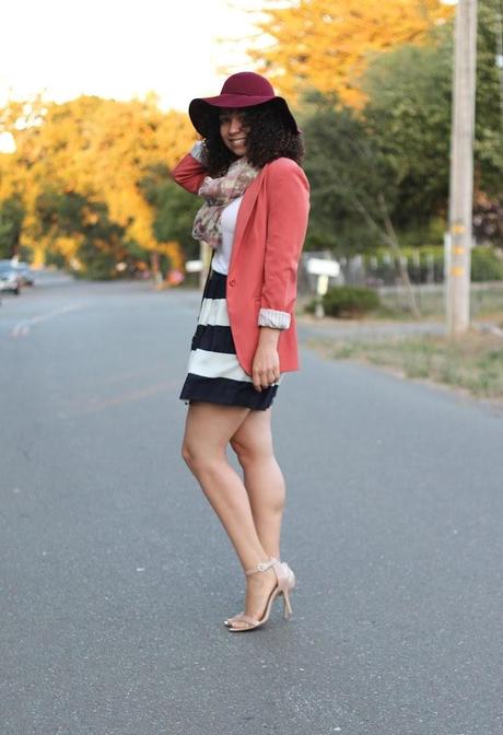 j crew skirt, fashion bloggers, natural hair bloggers, floppy hats