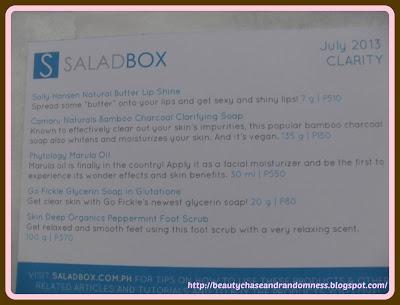 CLARITY : July Saladbox Unboxing