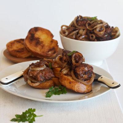 Chicken Liver and Sweet onion Crostini post image