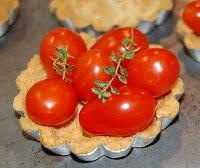 Cherry Tomato Triscuit Tartlets